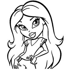 Bratz coloring picture