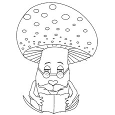 The Old Uncle Mushroom coloring page