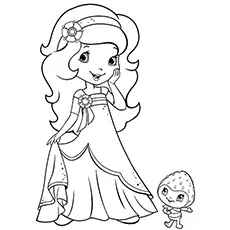Princess Orange Blossom from Strawberry Shortcake coloring page