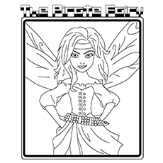 The Pirate fairy, Tinkerbell coloring page