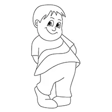 Pleasing emotion coloring page