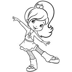 Cute Plum Pudding from Strawberry Shortcake coloring page