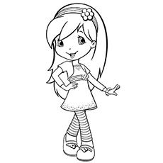 strawberry shortcake ballerina coloring pages