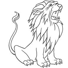 coloring pages of realistic lions