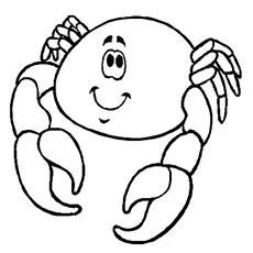 Roly Poly Crab coloring page
