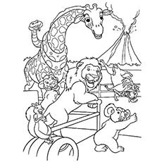 The safari wild kratts coloring page