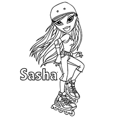 Sasha, Bratz coloring page