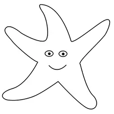 Starfish coloring page