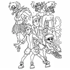The wild kratts coloring page