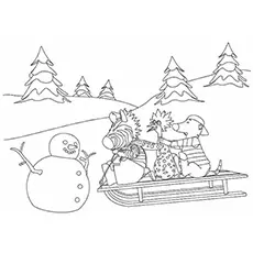 Zigby The Zebra Coloring Page_image