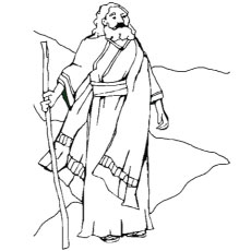 Abraham coloring page for kids