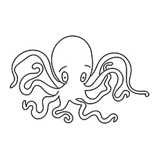 big eyed octopus coloring page