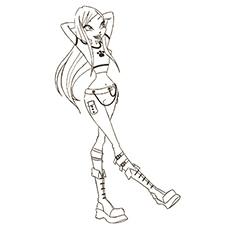 Fairy of Earth Winx Club coloring page