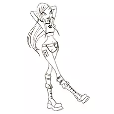 Fairy of Earth Winx Club coloring page_image