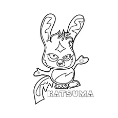 the Katsuma Moshi monsters coloring page