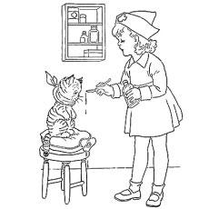 male nurse coloring pages