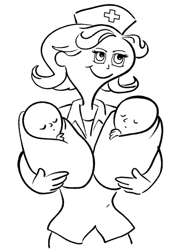 The-nurse-with-babies