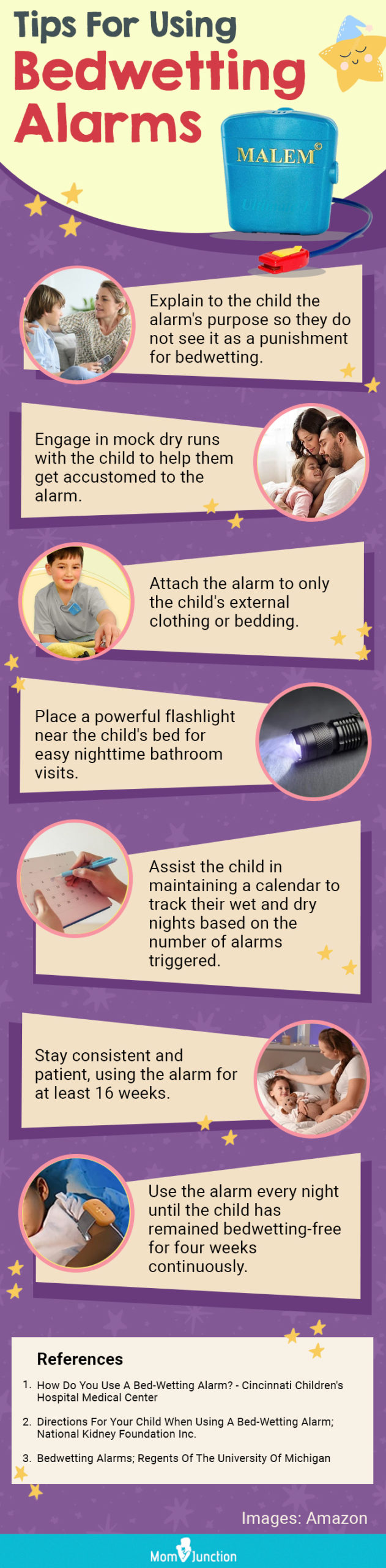 Tips For Using Bedwetting Alarms(infographic)