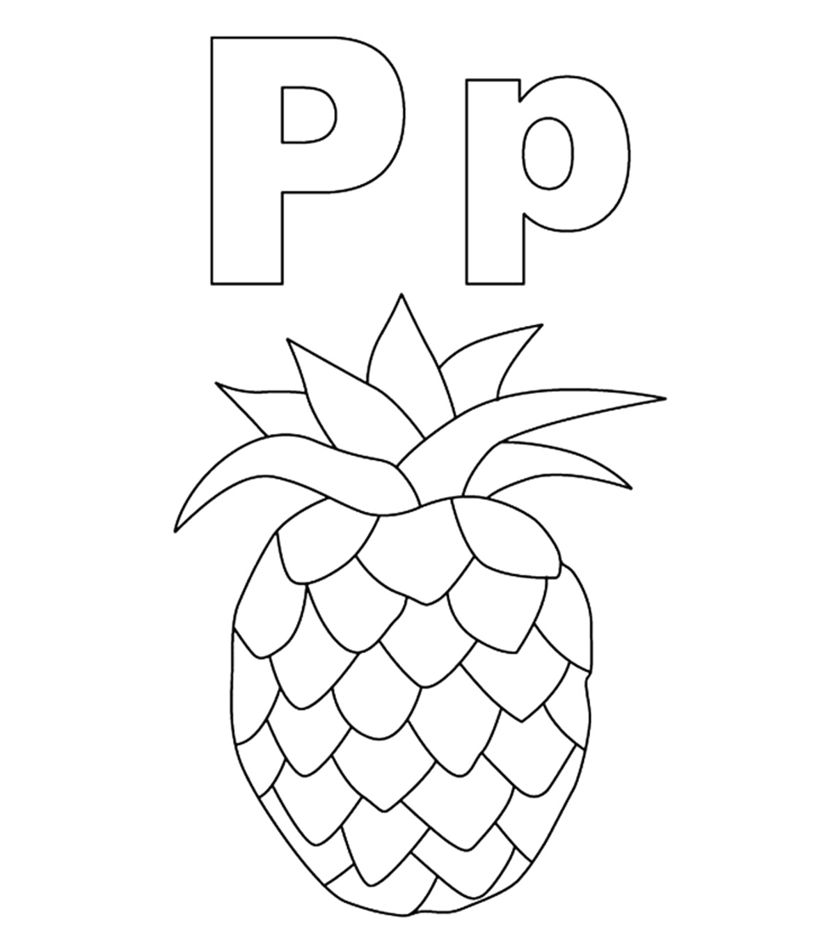 P Coloring Page Coloring Pages