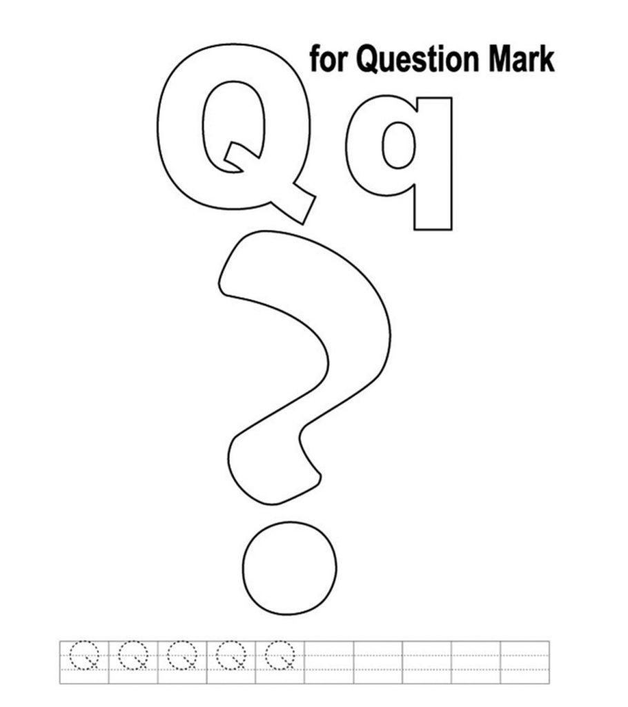 457 Cartoon Q Coloring Page with Animal character