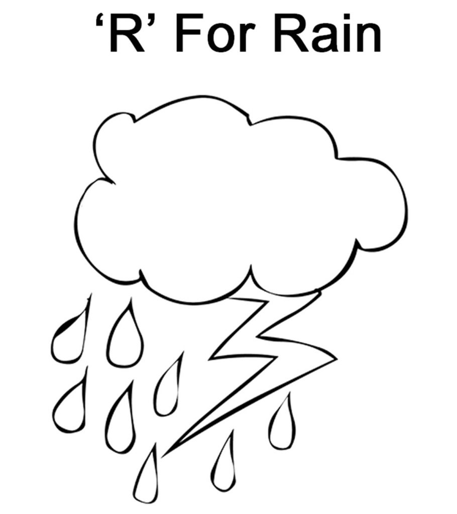 Letter R Coloring Sheet Free