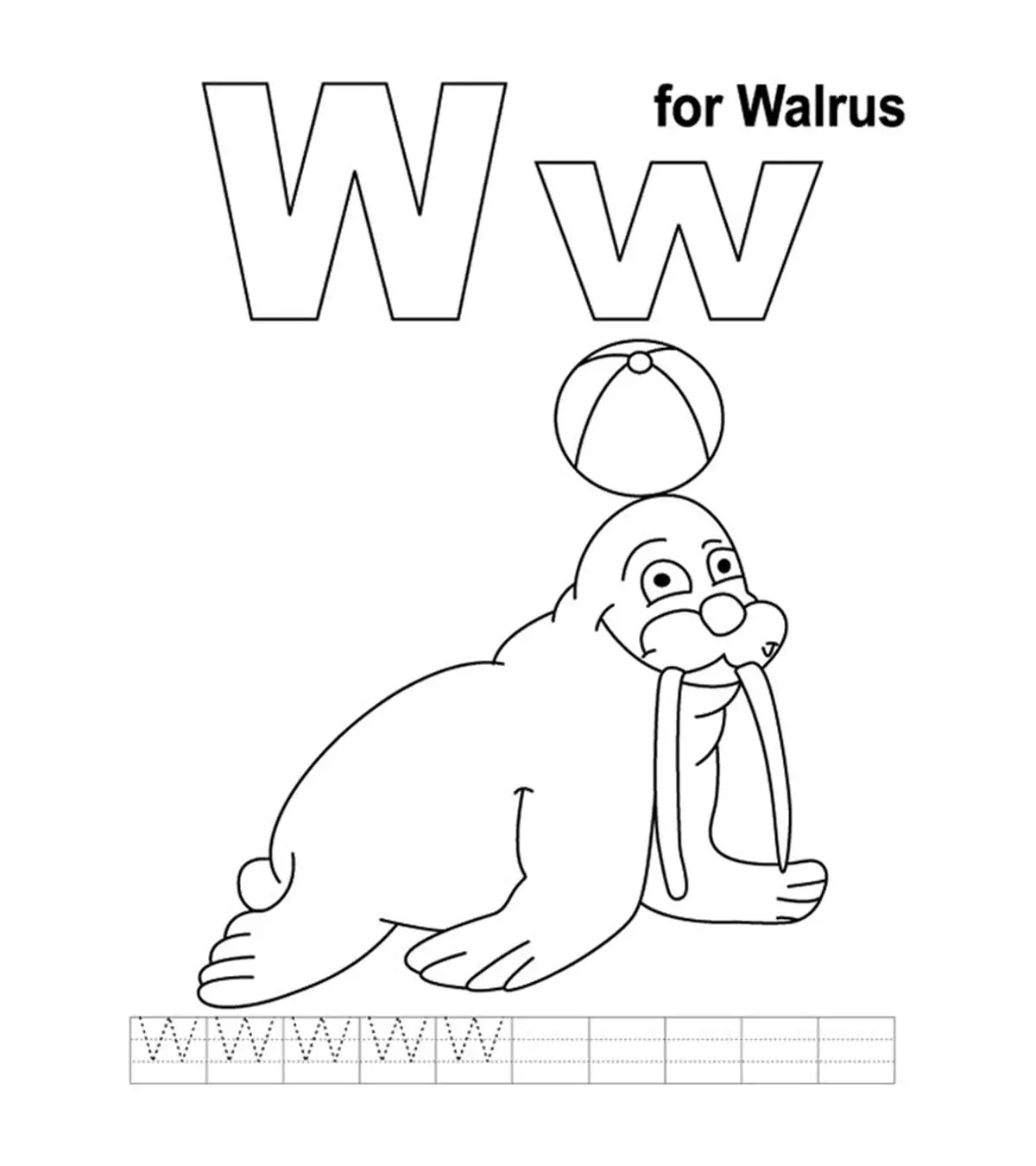 Top 10 Letter ‘W' Coloring Pages Your Toddler Will Love To Learn & Color
