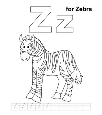 Top 10 Letter ‘Z’ Coloring Pages Your Toddler Will Love To Learn & Color