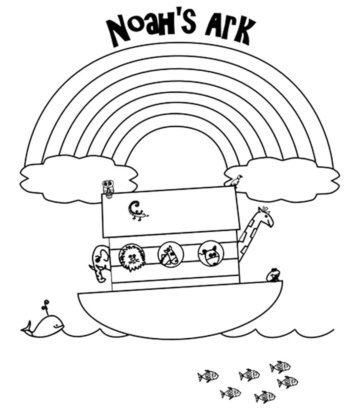Top 10 'Noah And The Ark' Coloring Pages Your Toddler Will Love To Color