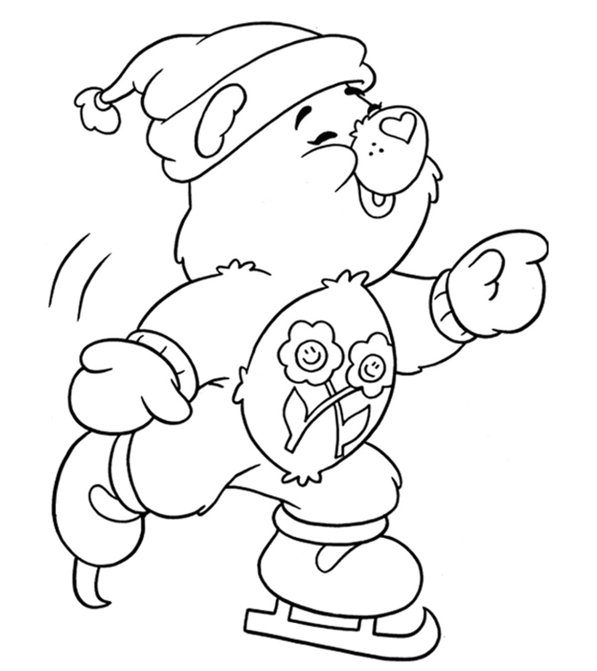 simple winter coloring pages for kids printable