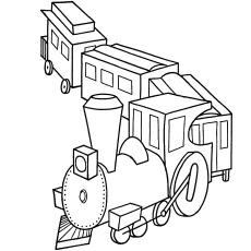 train car coloring page