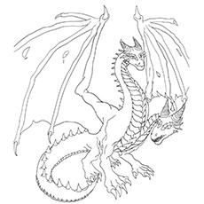 maleficent dragon coloring page