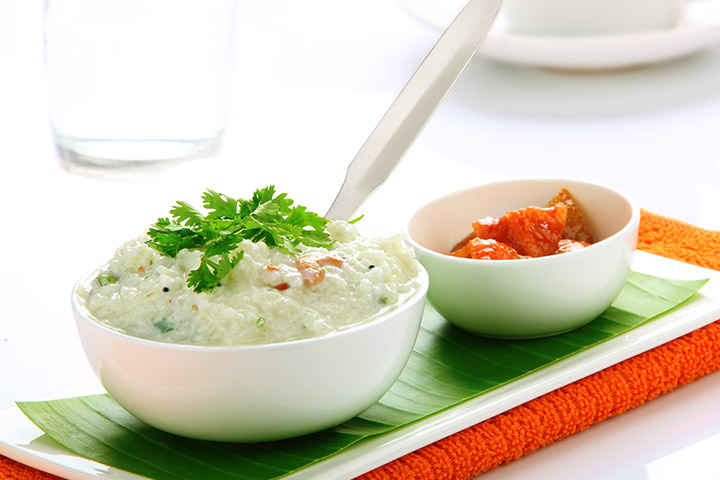Vegetable Curd rice recipe for kids