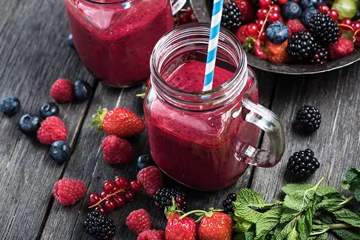 Very berry smoothie for kids