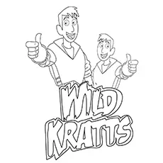 Wild kratts coloring page