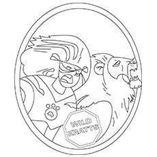 Wild kratts logo coloring page