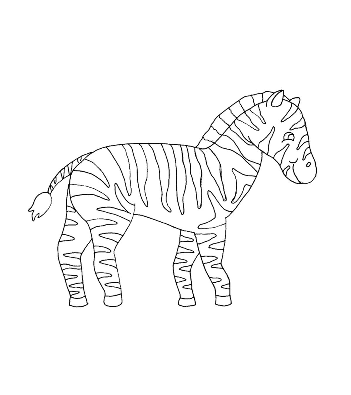 z is for zebra coloring pages