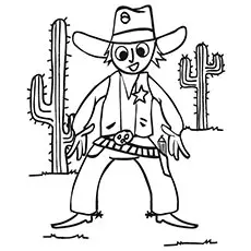 cowboy coloring pages free printable