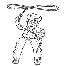 Cowboy Malvorlagen coloring page