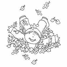 fall leaves coloring pages for preschoolers