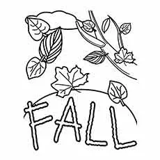 Coloring Fall worksheets for kids