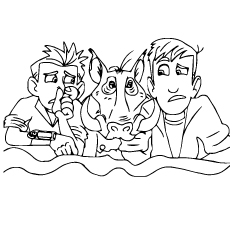 Kratts brothers wild coloring page