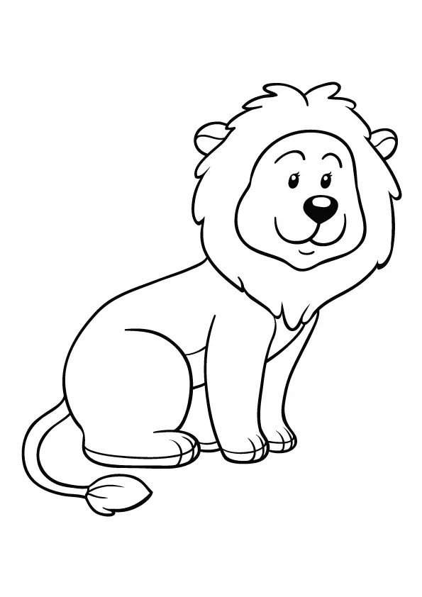 lion-is-sitting