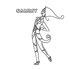 Sammy, Nightmare Before Christmas coloring page