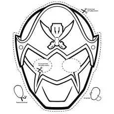 Power Rangers Mega Force mask coloring page_image