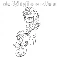 Starlight Glimmer Eliana, My Little Pony coloring page_image