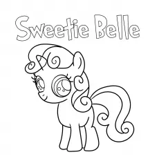 Sweetie Belle, My Little Pony coloring page_image