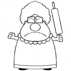 happy birthday grandma coloring pages