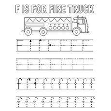 fire department with the letter f coloring pages 1