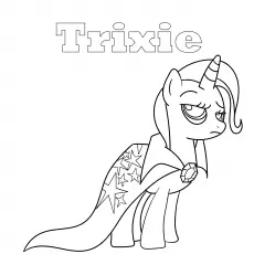 Trixie, My Little Pony coloring page_image