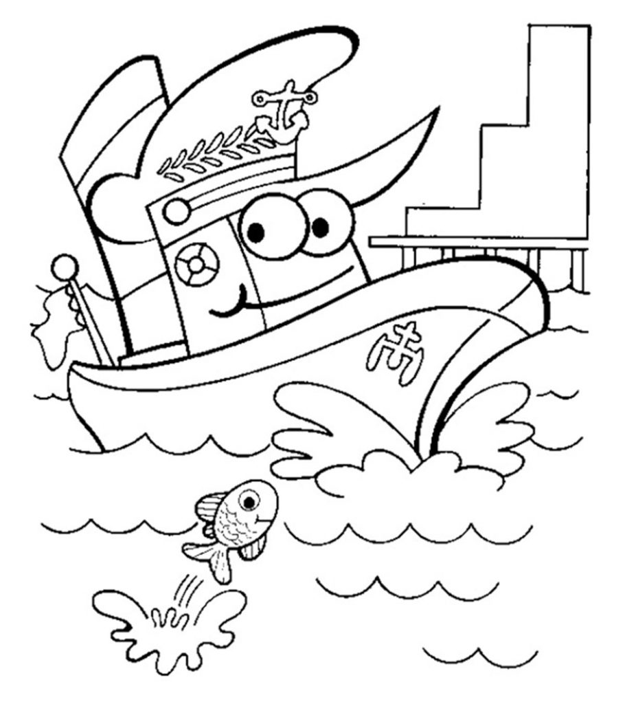 Houseboat Coloring Pages